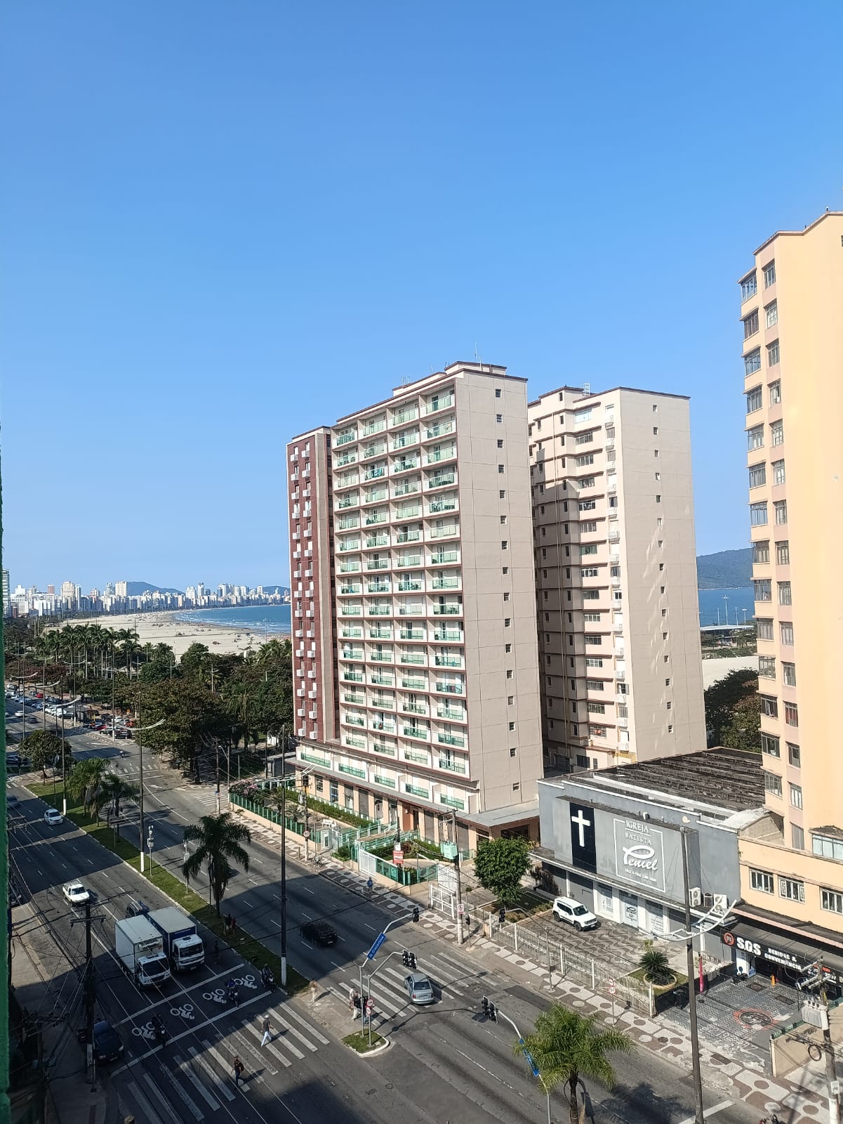Foto do Imóvel - Lindo Sala Living com vista para o mar no José Menino em Santos/SP