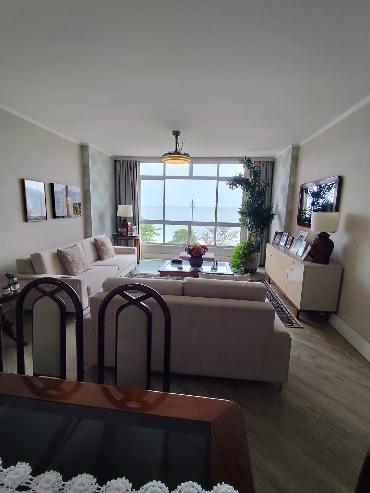 Foto do Imóvel - MARAVILHOSA VISTA EM APARTAMENTO 3 DORMS NO EMBARÉ EM SANTOS/SP