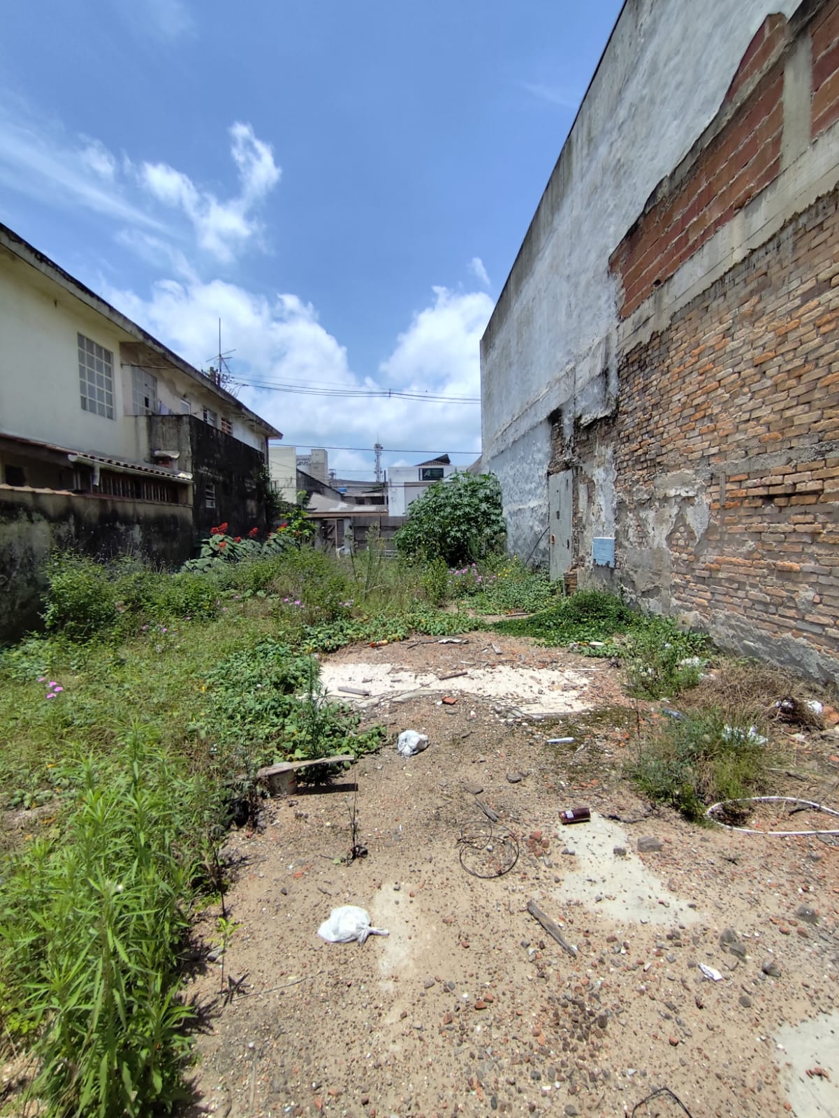 Foto do Imóvel - Terreno  7,5 x 50m - 375 m² no Macuco em Santos/SP