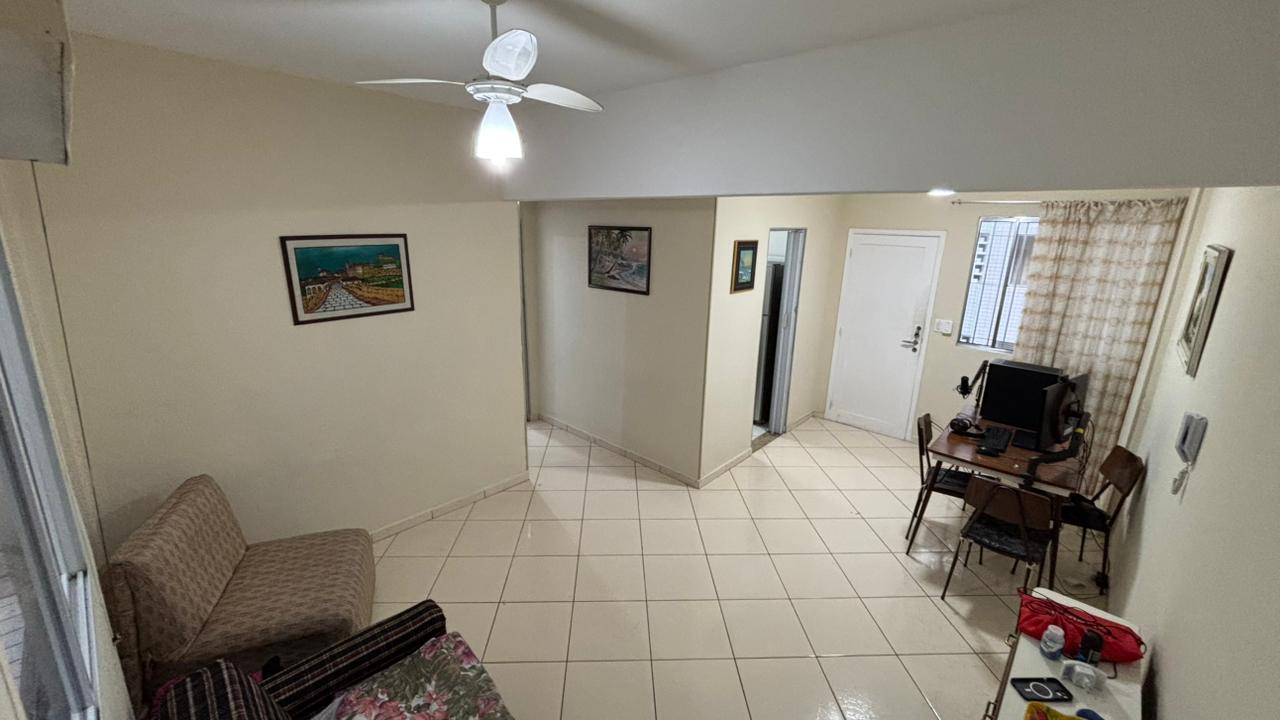 Foto do Imóvel - 01 dorm frente mar no Embaré em Santos/SP