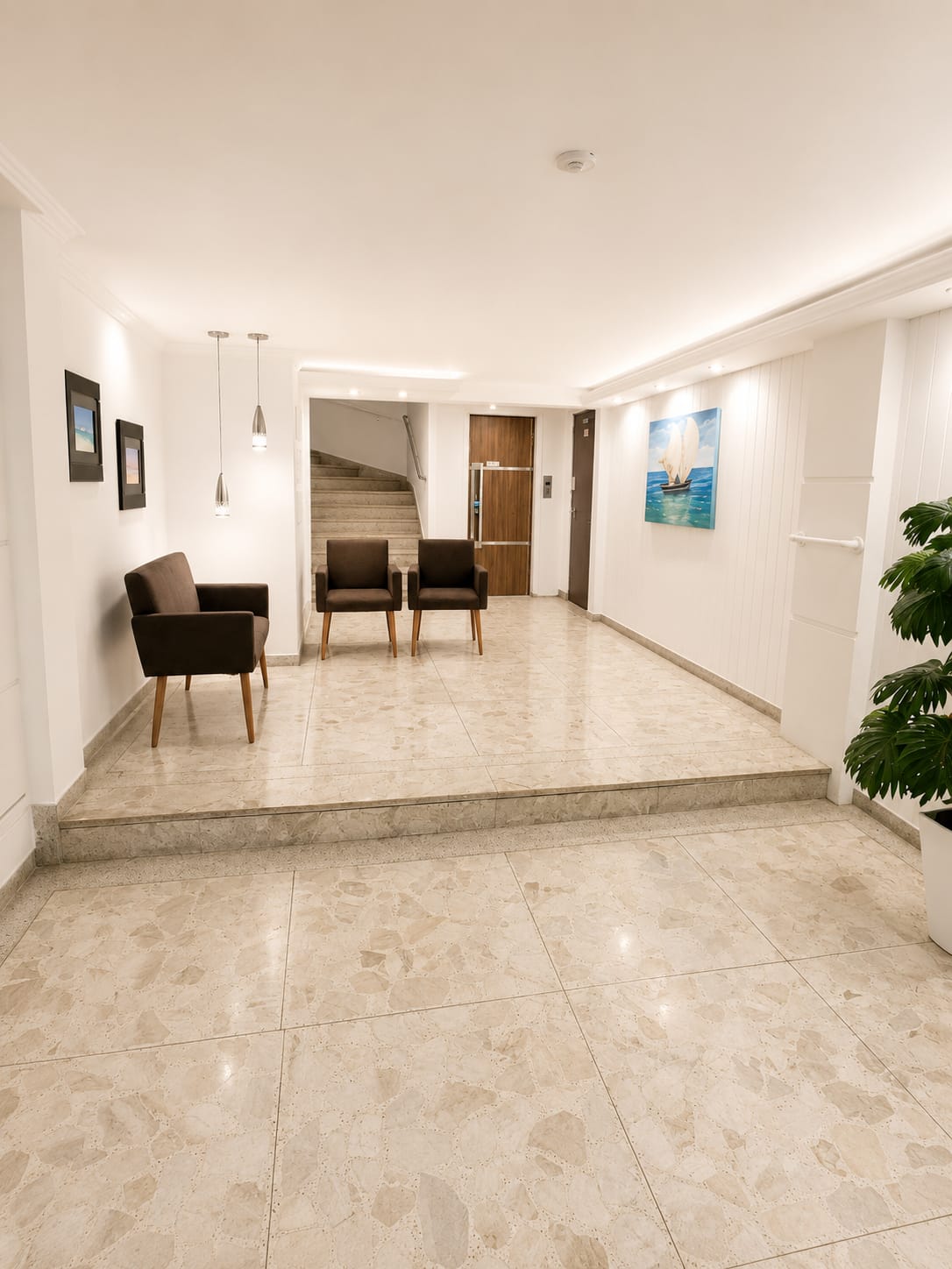 Foto do Imóvel - Lindo apartamento 03 dorms com garagem fechada e elevador no Embaré em Santos/SP